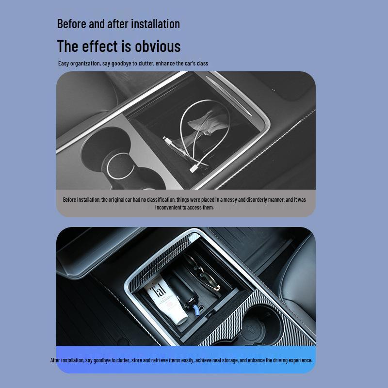 Tesla Model 3/Y Center Console Glasses & Armrest Storage Case Front Center Console