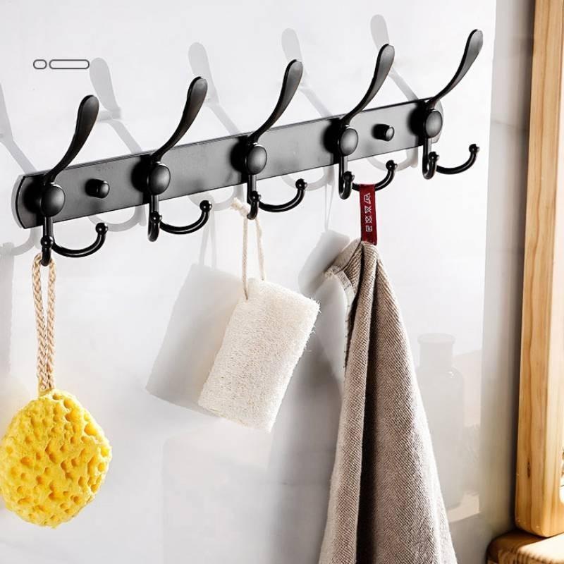Design Of Hanging Stainless Steel Hangers With Wall Mounted Clothes Hats Hooks