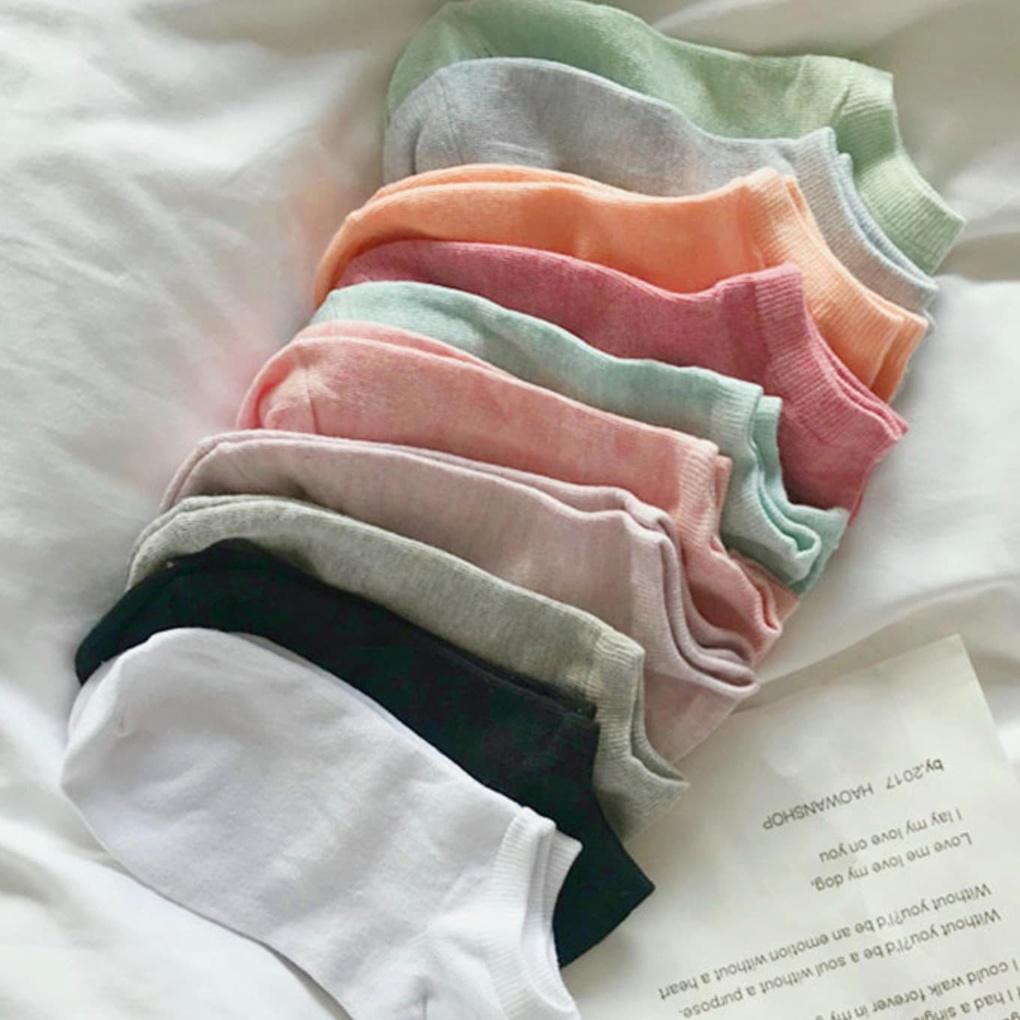 

Women s Fashion Socks Plain Daily Pastel Ankle Socks Mint