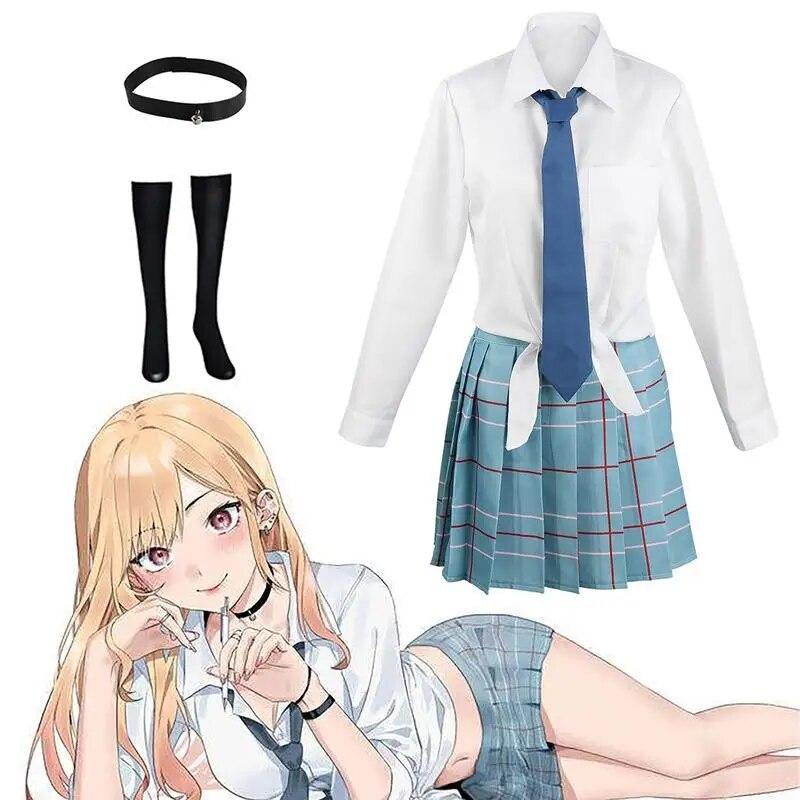 Cosplay Anime Moje Oblékání Darling Marin Kitagawa JK Uniforma Košile Sukně Oblečení Halloween Karneval Kostýmy Cosplay