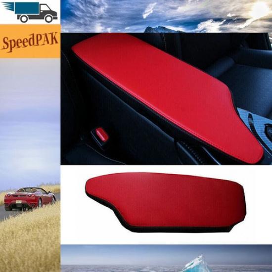 Red Leather Car Armrest Box Protector Cover Trim For Lexus UX200 250h -