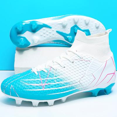 35-47 Men's Large-scale Football Shoes Long Nail Anti-slip and Wear-resistant TPR Artificial Corthiro Outdoor Youth Football Shoes