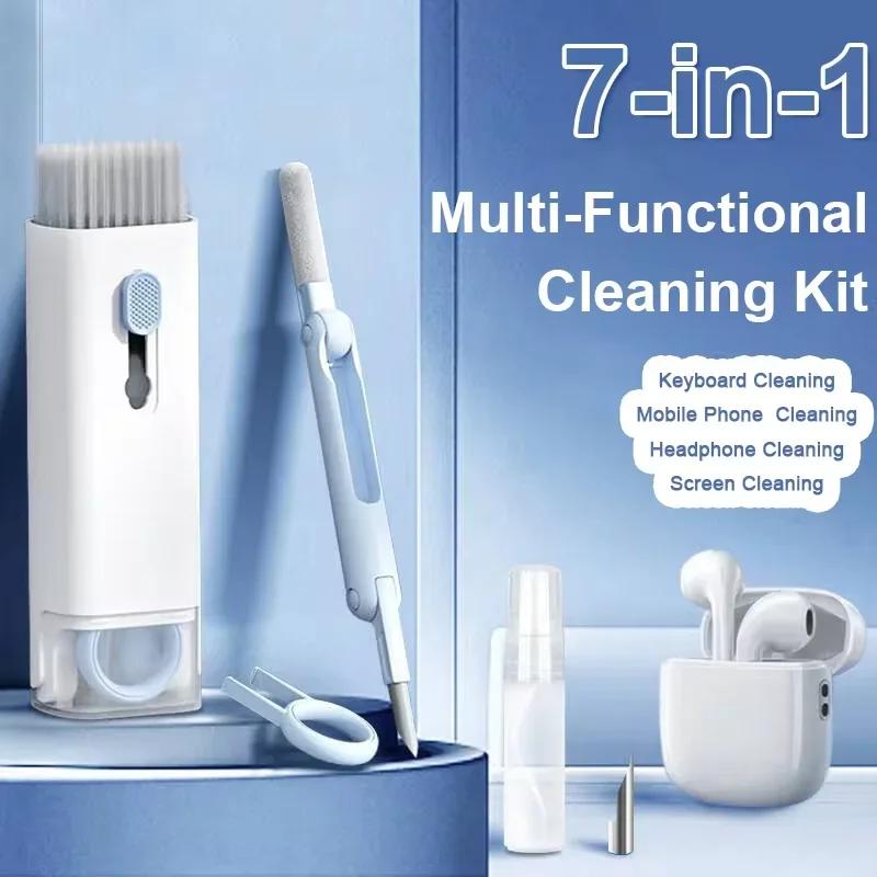 2025 New Multifunctional Cleaning Kit Laptop Keyboard Cleaning Brush Mobile Phone Screen Cleaning Bluetooth Headset Cleaning Pen