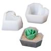 Maceta de flores, Molde de resina de silicona, molde de fundición de resina epoxi, florero suculento, molde de cemento, portavelas, molde de cera