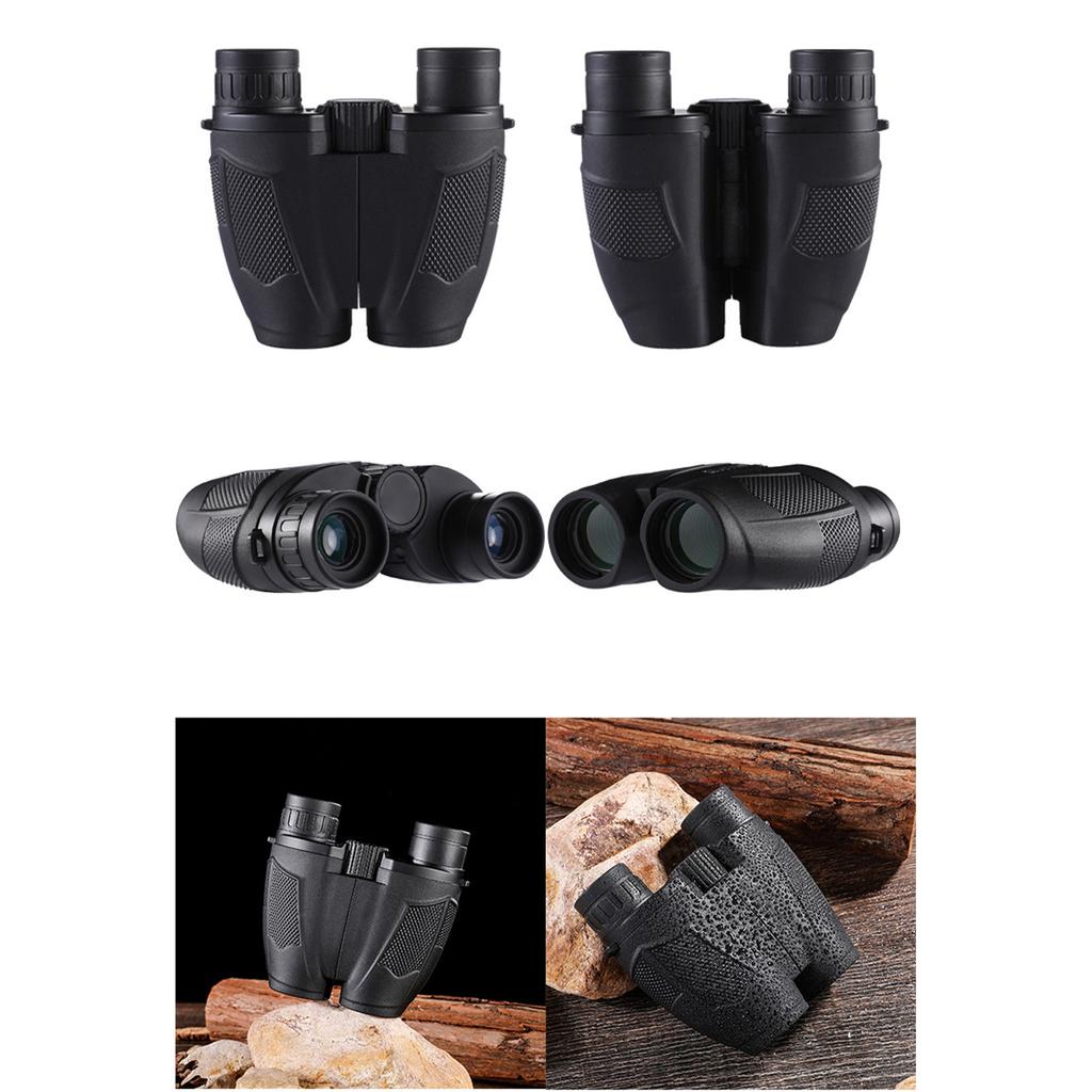 10x25 Outdoor Binoculars Handheld Sightseeing Binoculars with Strap for Bird Watching