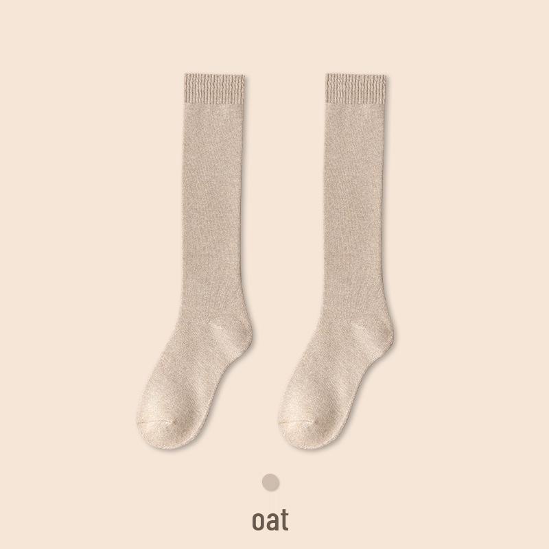 

Bonas Женские флисовые теплые гольфы до колена для осени/зимы One Size