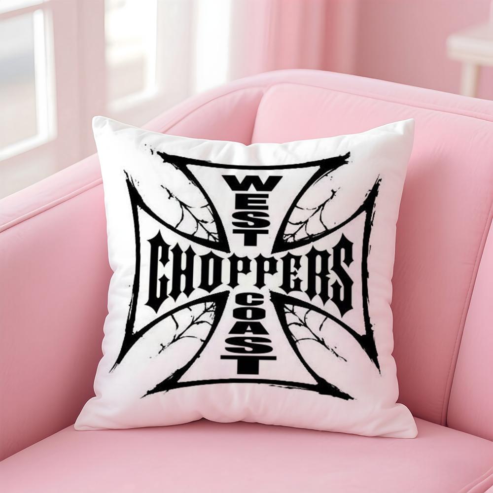 Klassische W-Westküsten C-Chopper Kissenbezug Bequem Wendbarer Kissenbezug Ideal für Auto Sofa Schlafzimmer & Mehr