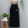 Unisex Artificial Leather Apron Waterproof and Oilproof Cleaning Apron Sleeveless Pinafore for Kitchen Home Daily Use