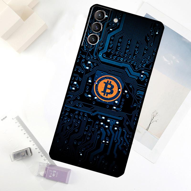 Bitcoin Coins Funny Phone Case For Samsung Galaxy S25 S24 S23 S22 S21 S20 S26 Ultra S10 Plus S23 FE S25 FE Cover