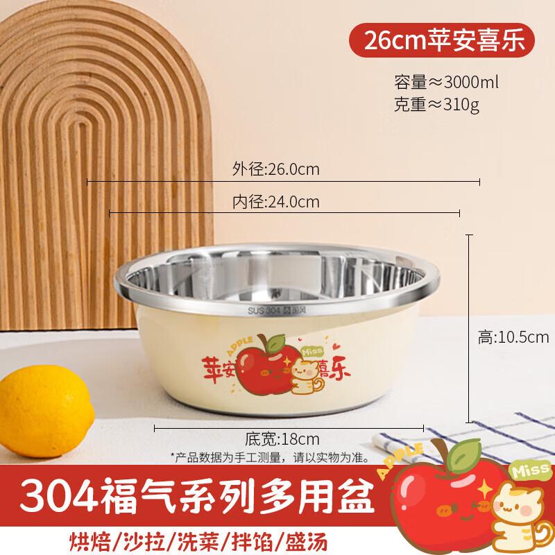 Chinese Style 304 Stainless Steel Mixing Bowl
