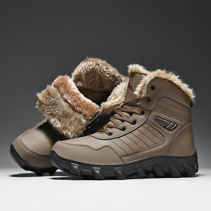 Men's Warm Snow Boots Are Thick Soft Non Slip Fashionable and Versatile A Must-have for Winter Outings