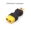 T Plug To XT60 Adapter For Remote Models Quick Connection High Current Durability Rubber Metal Construction