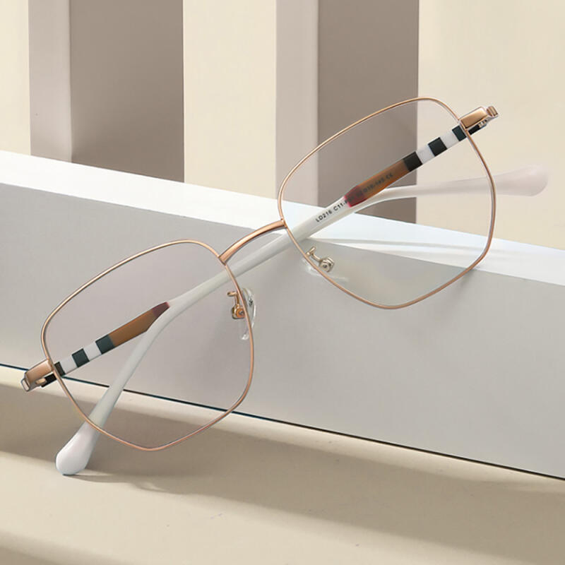 The Classic LD216 Blue Light Blocking Glasses Frame C11 Rose Gold ROSE GOLD
