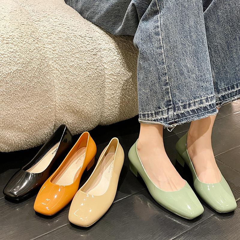 Nové všestranné dámské podpatky módní nákupy střední podpatky dámská taška sandály s hlavou dámské venkovní boty