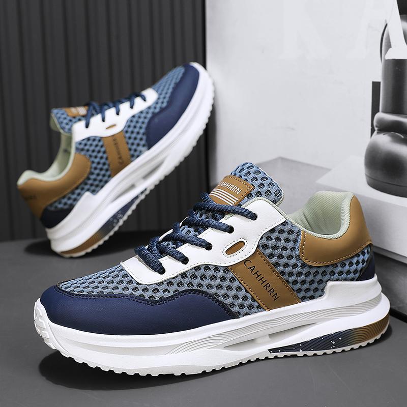 Korean Version of Fashion Men's Shoes Sports Shoes Men's New Lightweight Casual Mesh Shoes Versatile Running Shoes Trend