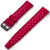 ERBORD Universal Silicone Strap 20mm, Tropic, Red/Black Buckle