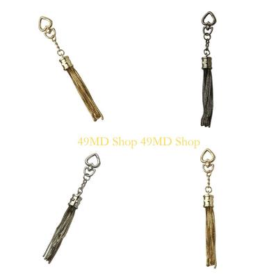 49MD Mode Metall Tasche Zubehör Abnehmbare Quasten Anhänger Für Rucksack Handtasche Riemen