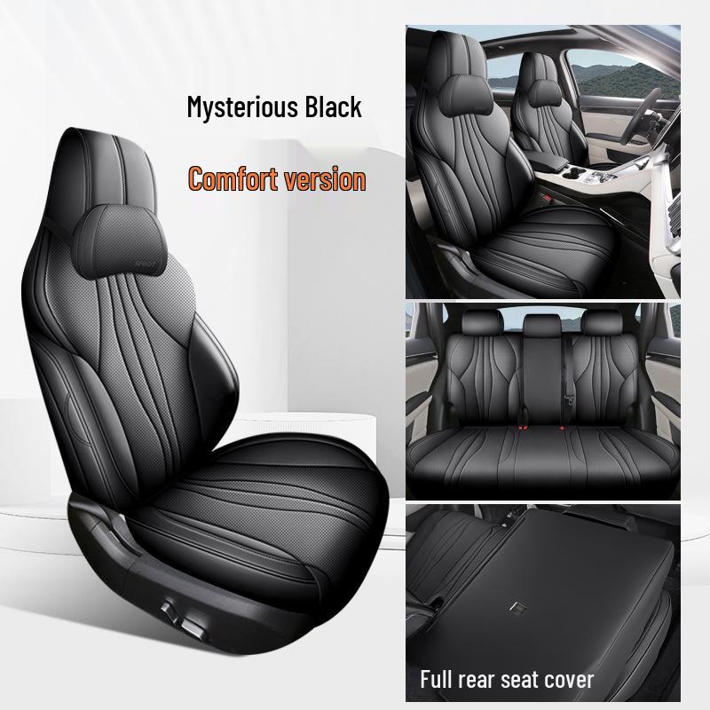 BYD Qin PLUS Universal Full Leather Car Seat Cushion, Four Seasons, Full Surround, Five-Seater