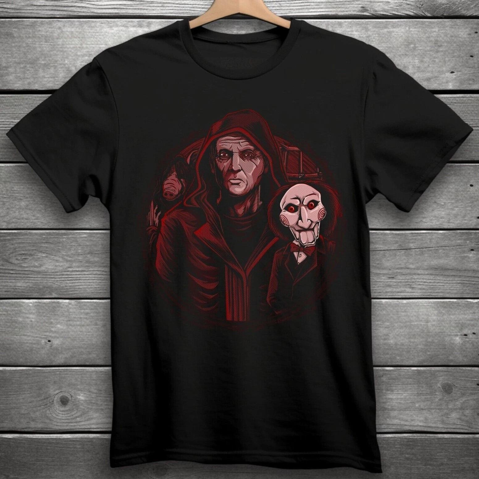 Billy the Puppet Horror T-Shirt Black S-3XL Saw S