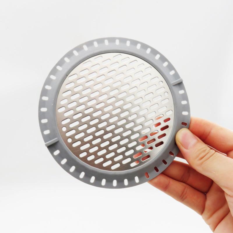 304 Stainless Steel Round Shower Floor Drain Hair Catcher