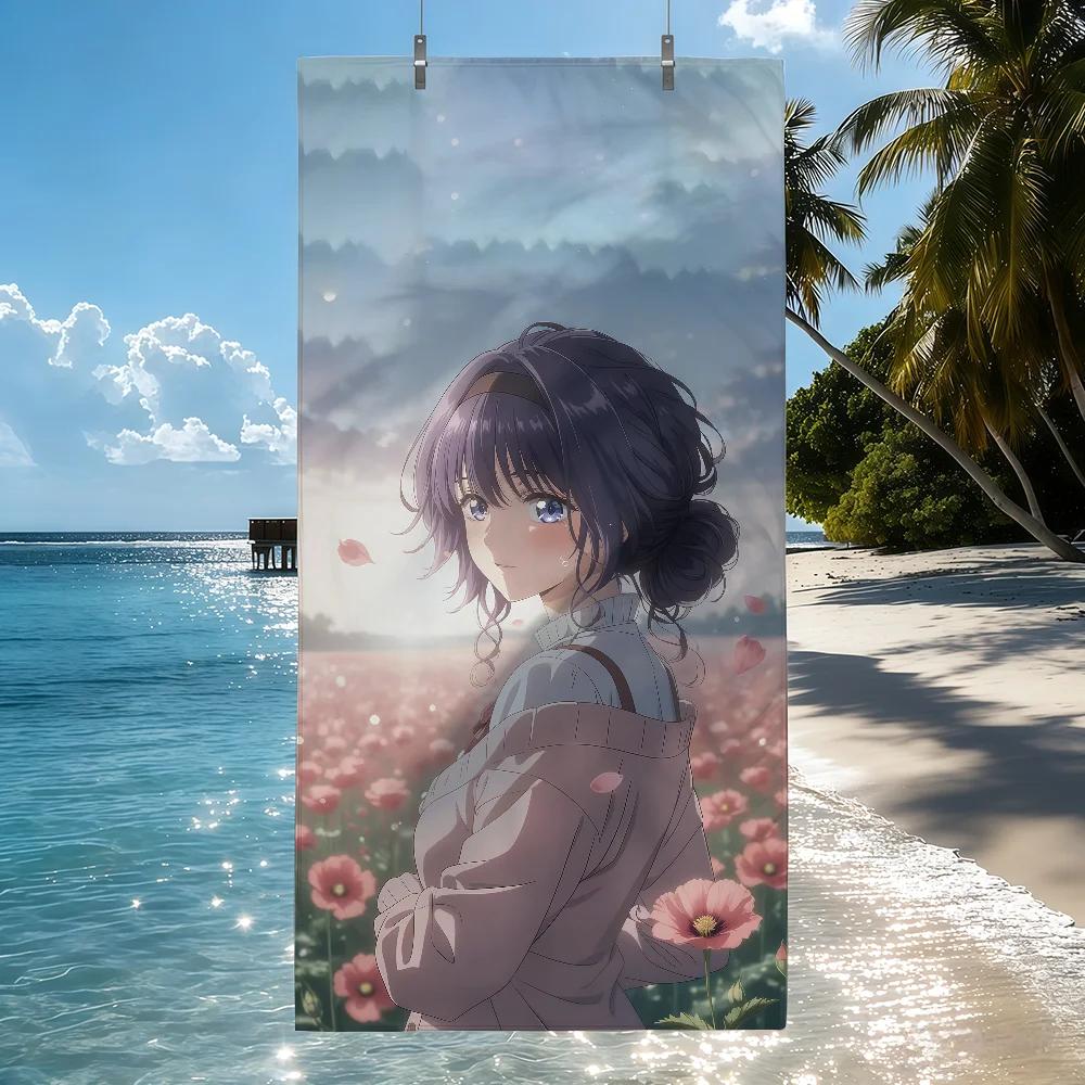 Anime K-Kaoruko W-Waguri Towel Soft Pool Gift For Travel Gym Shower Camping Quick Dry Sports Beach Towels
