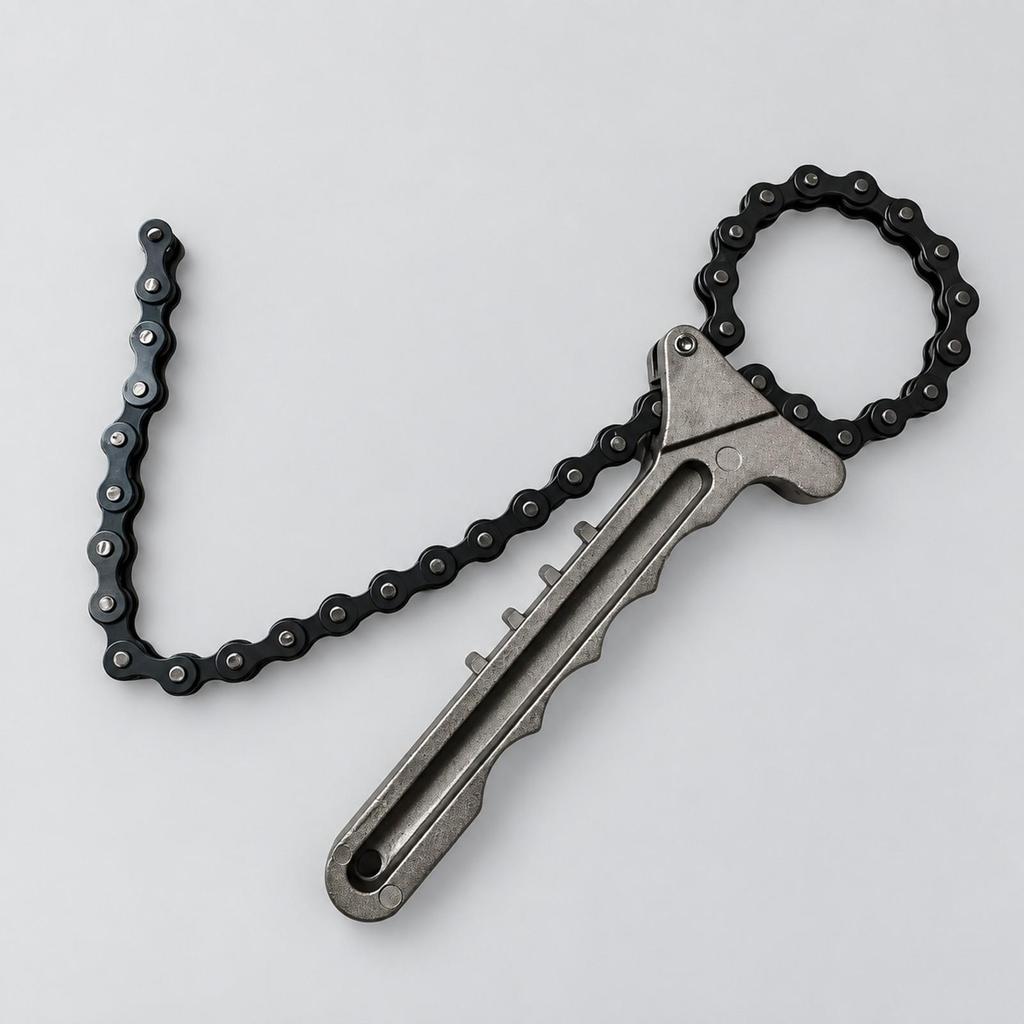 Chain Wrench NonSlip Type Textured Grip for Mechanics, Home Garage DIY Hobbyists,
