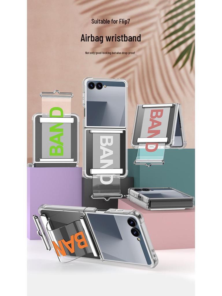 Samsung Galaxy Z Flip7 Schutzhülle mit Airbag-Handgelenkband