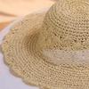 Korean Sweet and Cute Lace Straw Hat Small Fresh Loli Summer Seaside Vacation Big Brim Sun Hat Women
