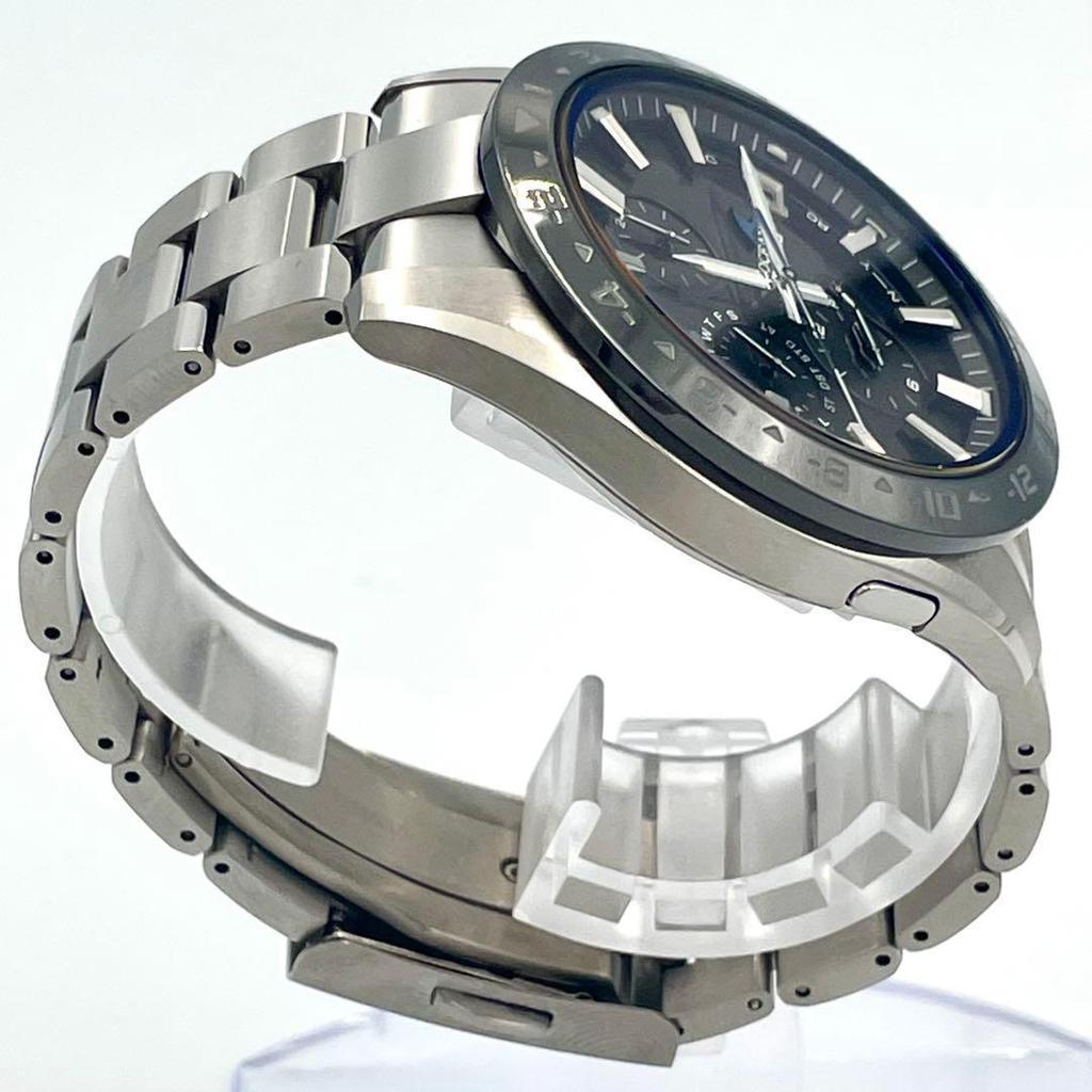 Used Beautiful condition OCEANUS Manta Radio Solar Titanium OCW-T3000A
