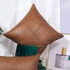 Moisture Proof Decorative Pillow Cover 450x450mm Durability Faux Leather Pillowcase Easy Removal Protectors for Holiday