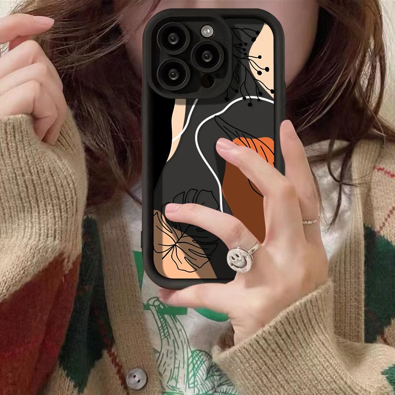 Telefonveske for iPhone 11 13 12 14 15 16 Pro Max 7 8 Plus XR XS Max Samsung A55 S24 S23 A02S Redmi 9 13C 9A 10 A3 OPPO A15S A16 A17 A18 A38 A53 A54 A31