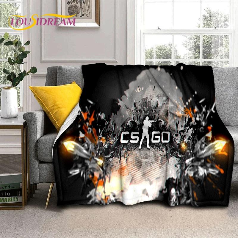 Counter Strike Game,CS GO,Gamer 3D Blanket,Soft Throw Blanket for Home Bedroom Bed Sofa Picnic Travel Office Cover Blanket Kids