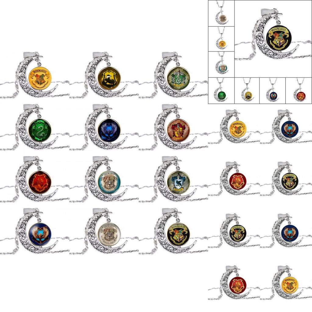 Harry Potter Retro Timeturner Necklace With Moonstone Pendant For Fans Special Characters Included