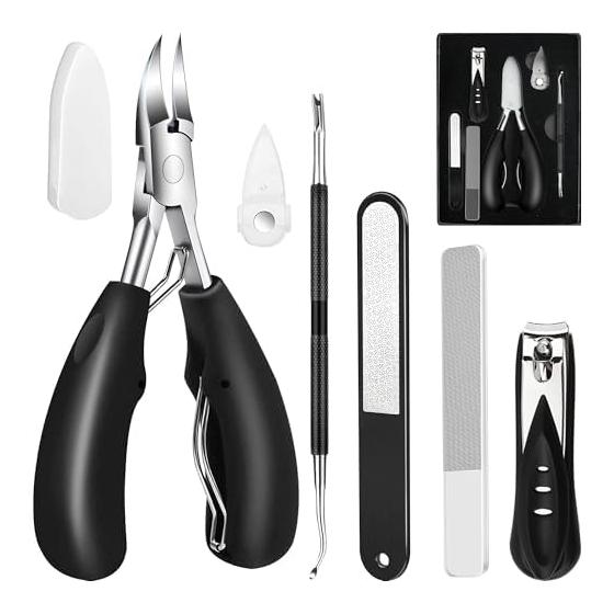 Justit Nail Clippers, Nippers, Nail Clippers for Ingrown Nails, Nail Care Set for Feet, Nail Clippers, Nippers, Made of Stainless Steel, For Both