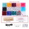 15 Box Set of 6mm Acrylic Round Beads For DIY Jewelry Making Accessories