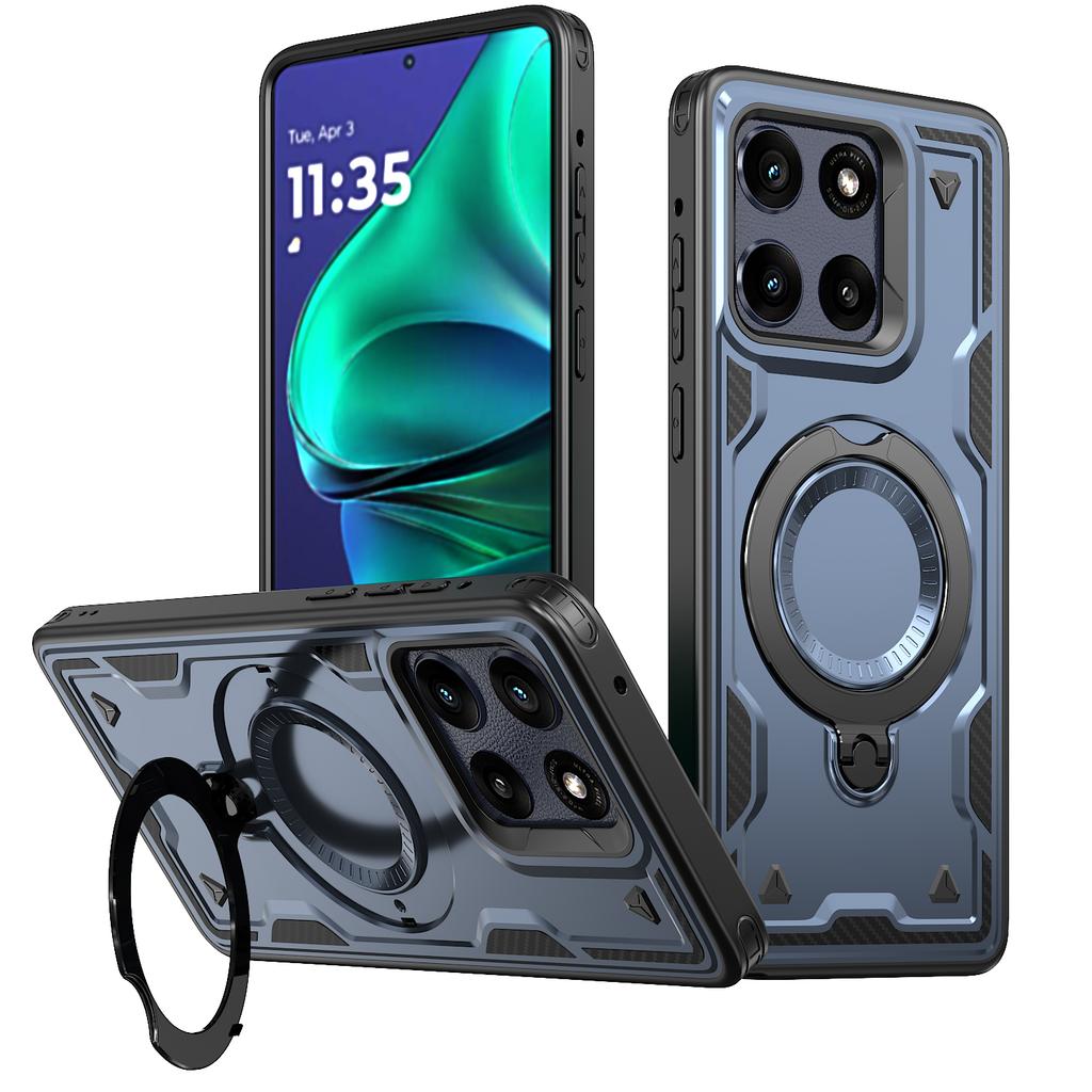 Armor Shockproof Case For Motorola Edge 60 Pro Fusion G Play 2026 Power Stylus 5G 2026 360° Rotating Magnetic Stand Back Cover