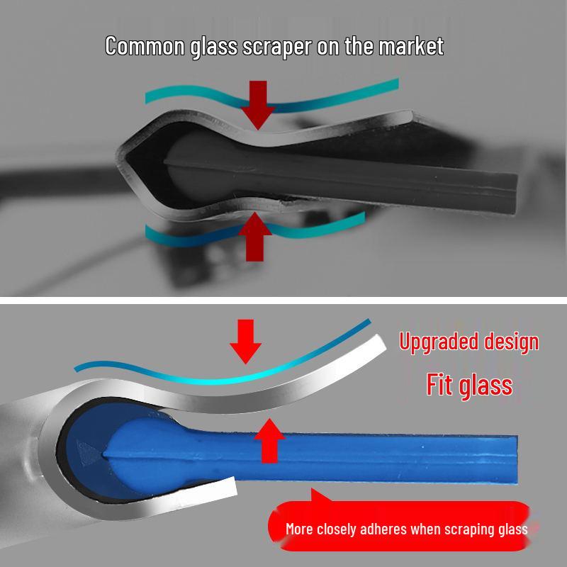 Retractable Household Glass Squeegee and Scraper Tool