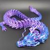 88CM 60CM 3D Printed Gem Dragon Crystal Fidget Toy Rotatable Articulated Dragon Gift for Kids with ADHD Perfect for Birthdays