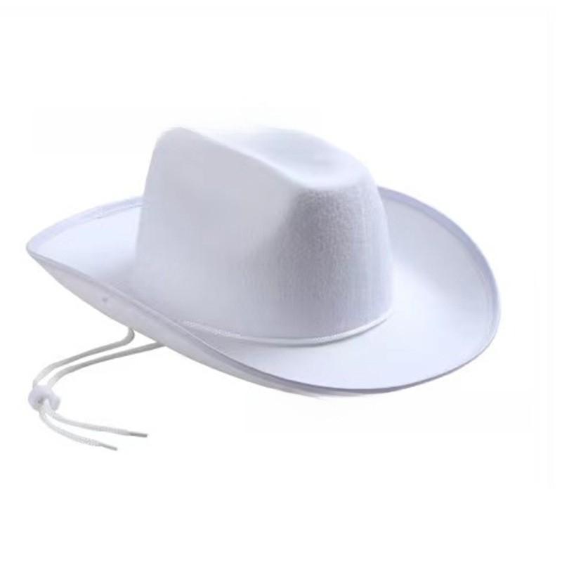 Color Felt Solid Cowboy Hat Sewing Craft Party Costumes Holiday Supplies Gifts