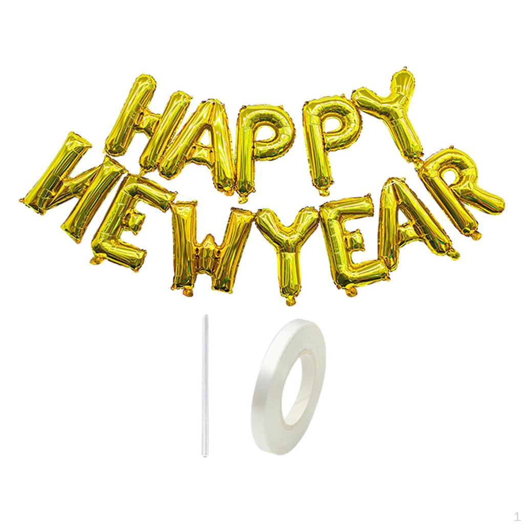 Happy Year-Ballon-Aluminiumfilm-Cartoon-Hängebanner für die Haustür