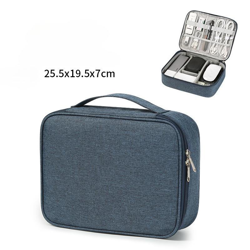 Portable USB Data Line Charger Storage Bag Travel Cable Organizer Waterproof Cable Storage Bag Digital Electronic Organizer