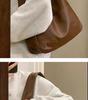 Soft Leather Bucket Tote Bag - Autumn/Winter Edition for College Students and Commuters
