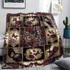 Butterfly Decoration Print Flannel Blanket, High Quality Comfortable for All Seasons, Home Decor, Warmth and Comfort, Perfect for Christmas Gifts32