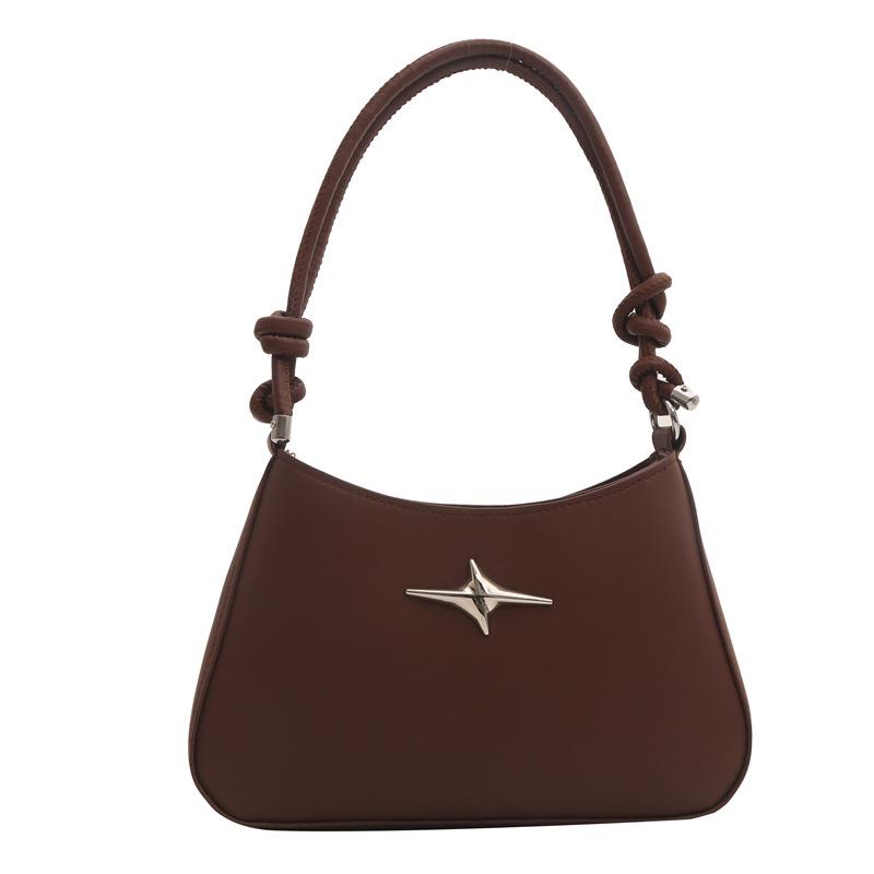 Damen Textur geknoteter Schulterriemen Messenger Bag 2025 Frühling neu vielseitig ins Schultertasche Temperament Damentasche