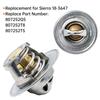 OE 807252Q5 Thermostat Kit Replacement for MerCruiser with Sleeve 160° 4.3L 5.0L 5.7L 7.4L 8.2L 1987 Up ABS And Metal