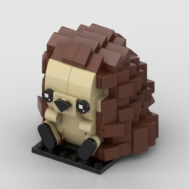 MOC Милые Животные Медведь Корова Кролик Орел Пингвин Еж Тигр Панда Свинья Строительные Блоки Игрушки для Детей Рождественские Подарки