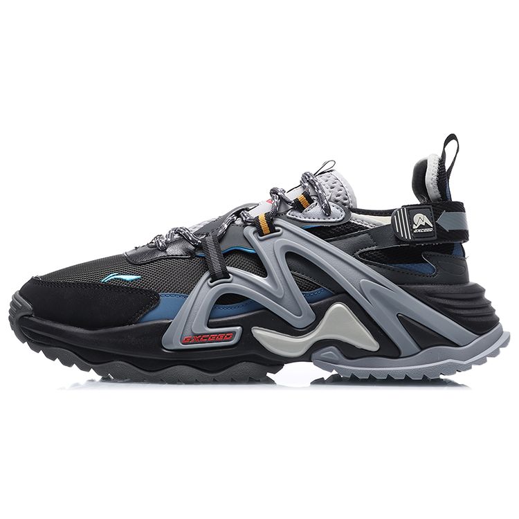 

Кроссовки Li Ning Comfort универсальные амортизирующие нескользящие прочные низкие мужские кроссовки черные серые синие AGLQ111-4
