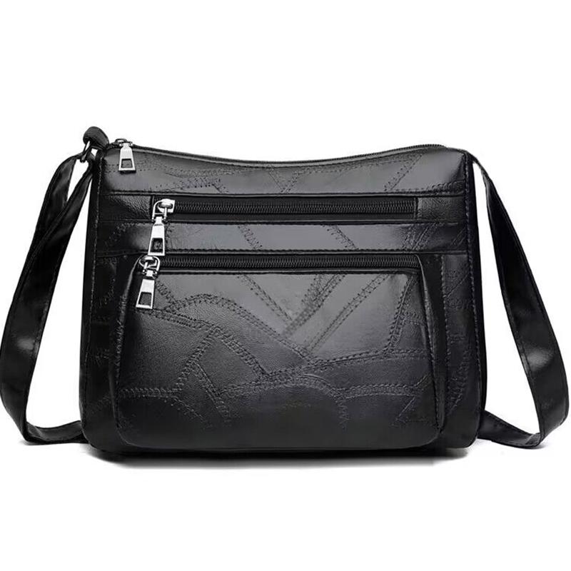 Lightweight soft bag Multi-layer new single shoulder crossbody bag Large capacity women's bag
