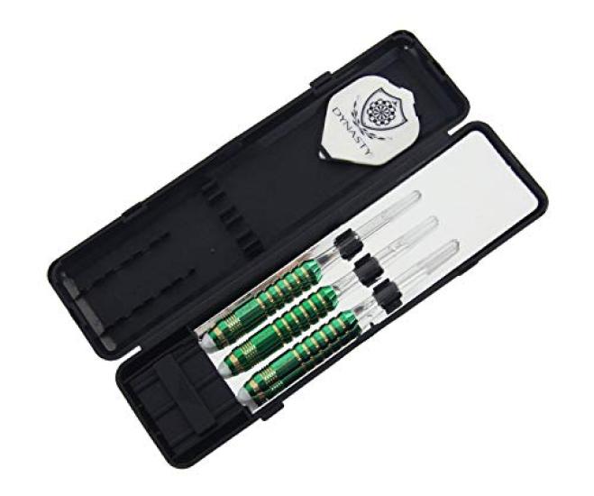 DYNASTY BRASS SET Green Ten Green Brass Dart Barrels "TEN"