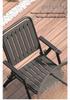 Waterproof Outdoor Folding Chair & Picnic Table Set with Backrest for Beach, Balcony, and Camping